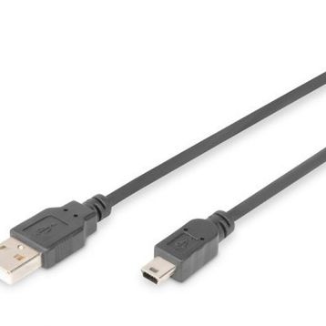 Digitus AK-300108-030-S 3M USB 2.0-Mini USB Kablo