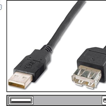 Digitus AK-300200-018-E USB Uzatma Kablosu