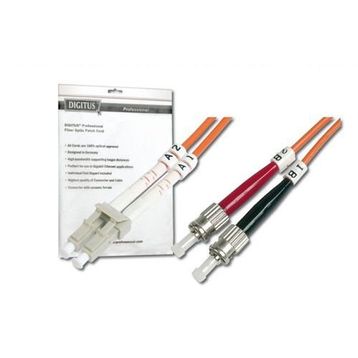 Digitus Assmann Multimode LC-ST Duplex 50/125 Fiber Kablo