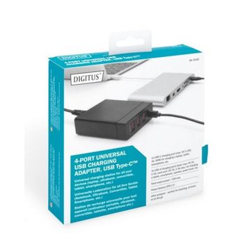 Digitus DA-10195 Type-C ve 4 Port USB Şarj İstasyon