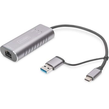 Digitus DN-3028 USB Type C - USB 3.0 to Gigabit 2.5G Ethernet Adaptörü