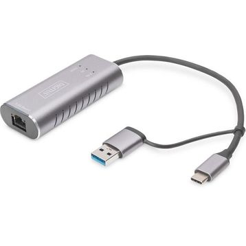 Digitus DN-3028 USB Type C - USB 3.0 to Gigabit 2.5G Ethernet Adaptörü