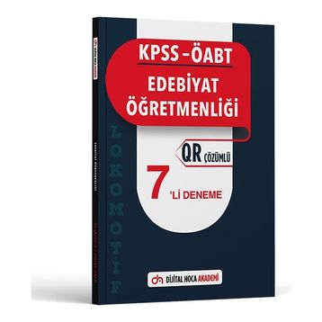 Dijital Hoca 2023 KPSS ÖABT Edebiyat Öğretmenliği Lokomotif Serisi QR Çözümlü 7`li Deneme