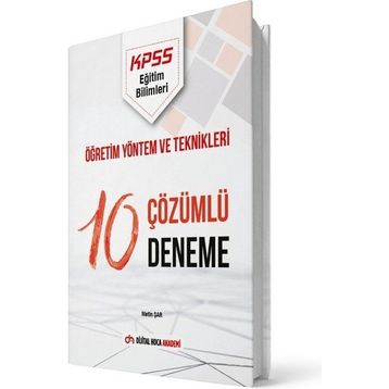 Dijital Hoca Akademi 2022 KPSS Eğitim Bilimleri Öğretim Yöntem ve Teknikleri Çözümlü 10 Deneme