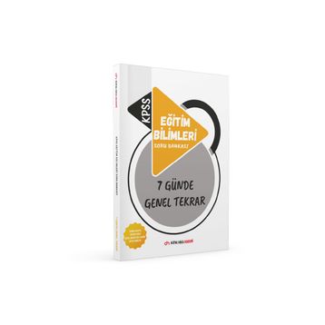 Dijital Hoca Akademi 2022 KPSS Eğitim Bilimleri Soru Bankası 7 Günde Genel Tekrar Kitabı