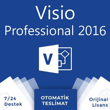 Dijital Lisans Visio Professional 2016 Kurumsal Dijital Lisans