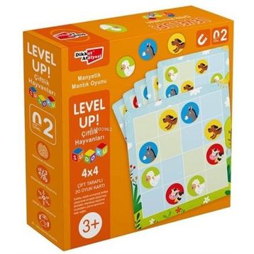 Dikkat Atölyesi Yayınları Level Up! 2 - Çiftlik Hayvanları Sudoku