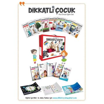 Dikkat Çocuk Yayınları Dikkatli Çocuk Okul Öncesi Eğitim Seti 13 Kitap