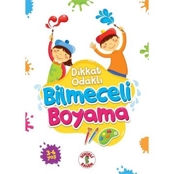 Dikkat Odaklı Bilmeceli Boyama Kitabı