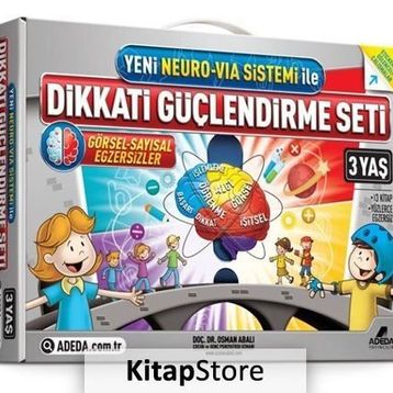 Dikkati Güçlendirme Seti 3 Yaş 3 Kitap Osman Abalı