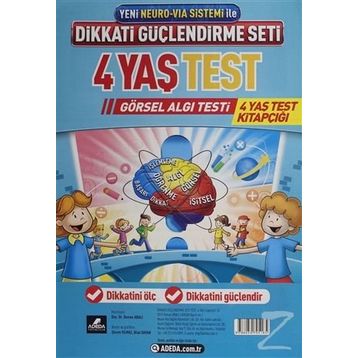 Dikkati Güçlendirme Seti Test (4 Yaş) Adeda Yayınları