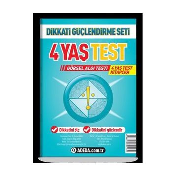 Dikkati Güçlendirme Seti Test (4 Yaş) Adeda Yayınları
