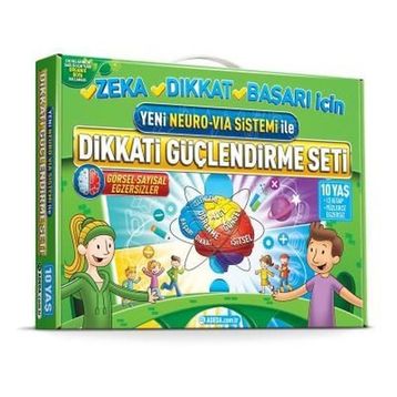 Dikkati Güçlendirme Seti - Yeni Neuro Via Sistemi 10 Yaş - Adeda Yayıncılık