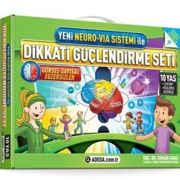 Dikkati Güçlendirme Seti - Yeni Neuro Via Sistemi 10 Yaş - Adeda Yayıncılık