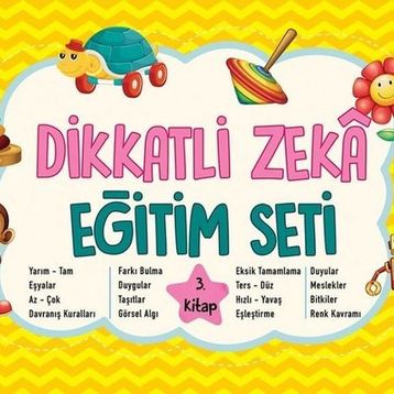 Dikkatli Zeka Eğitim Seti 3 Yaş 3. Kitap