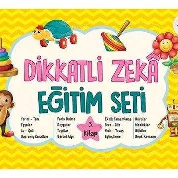 Dikkatli Zeka Eğitim Seti 3 Yaş 3. Kitap