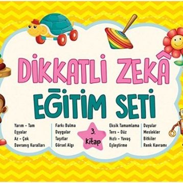 Dikkatli Zeka Eğitim Seti 3 Yaş 3. Kitap
