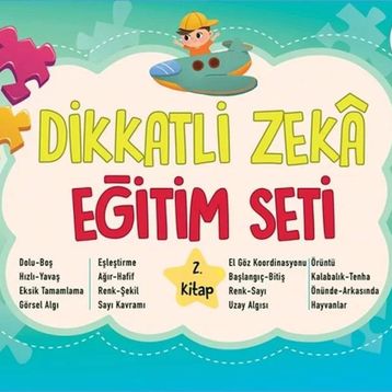 Dikkatli Zeka Eğitim Seti 4 Yaş 2. Kitap