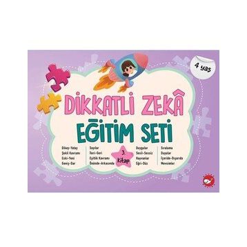 Dikkatli Zeka Eğitim Seti 4 Yaş 3. Kitap
