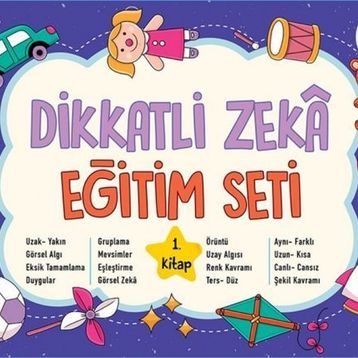 Dikkatli Zeka Eğitim Seti 5 Yaş 1. Kitap