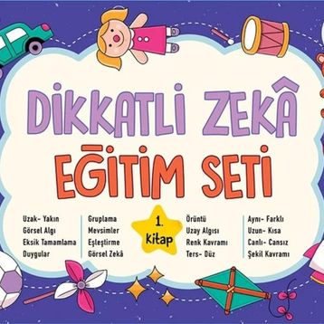 Dikkatli Zeka Eğitim Seti 5 Yaş 1. Kitap