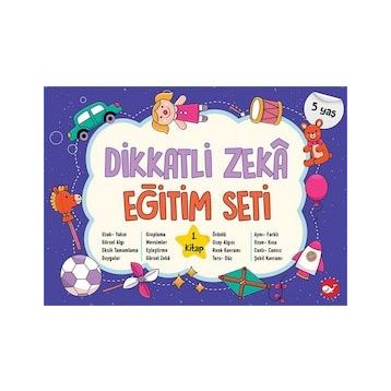 Dikkatli Zeka Eğitim Seti 5 Yaş 1. Kitap