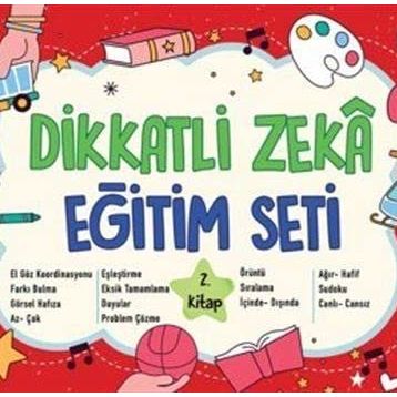 Dikkatli Zeka Eğitim Seti 5 Yaş 2. Kitap