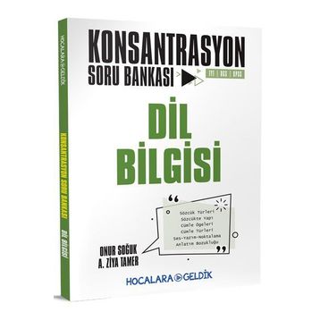Dil Bilgisi Konsantrasyon Soru Bankası Hocalara Geldik