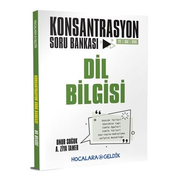 Dil Bilgisi Konsantrasyon Soru Bankası Hocalara Geldik