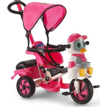 Dilaver Baby Poufi Penguen Ebeveyn Kontrollü Pembe Çocuk Bisikleti