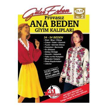Dilem Yayın Evi Güler Erkan Provasız Ana Beden Giyim Kalıpları No: 2