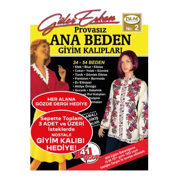 Dilem Yayın Evi Güler Erkan Provasız Ana Beden Giyim Kalıpları No: 2