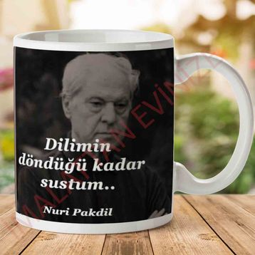 Dilimin Döndüğü Kadar Sustum Baskılı Kupa