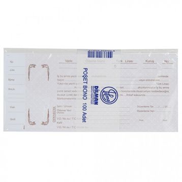 Dilman 100'lü Paket Senet Koçanı