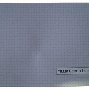 Dilman 2401 20x28 20 Yaprak Yatay Karton Kapak Ücretli İzin Defteri