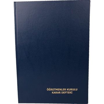 Dilman 96 Yaprak Öğretmen Kurul Karar Defteri