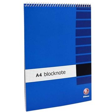 Dilman A4 Kareli Spiralli Bloknot