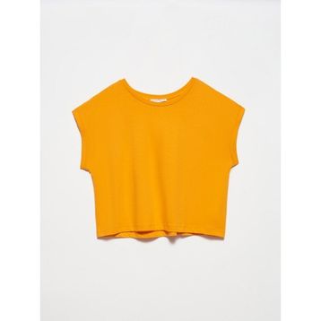 Dilvin 3431 Ekru T Kol T-Shirt