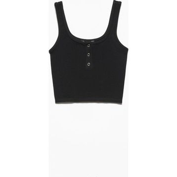 Dilvin 3728 Siyah Önü Çıtçıtlı Kadın Atlet