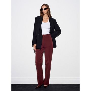 Dilvin 4888 Bordo Uzun Kadın Pantolon