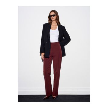 Dilvin 4888 Bordo Uzun Kadın Pantolon