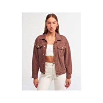 Dilvin 6504 Örme Görünümlü Parçaboya Mont