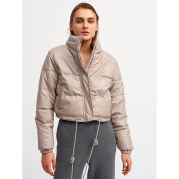 Dilvin 6878 Vizon Kadın Şişme Mont