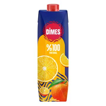 Dimes %100 Portakal 1 lt Meyve Suyu