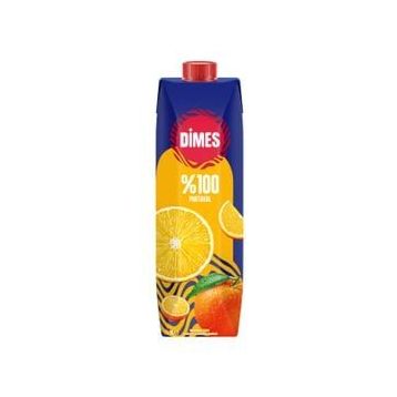Dimes %100 Portakal 1 lt Meyve Suyu