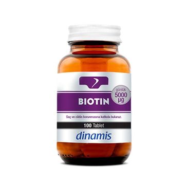 Dinamis Biotin 5000 mcg 100 Tablet