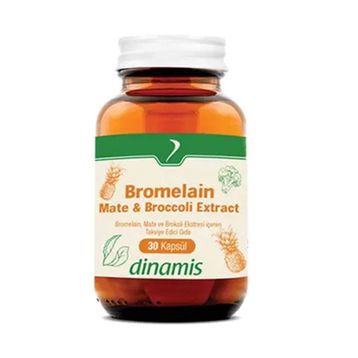 Dinamis Bromelain Mate Broccoli Extract 30 Kapsül