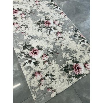 Dinarsu Embos Elina Gri Kaymaz Taban 120x220 cm Yolluk
