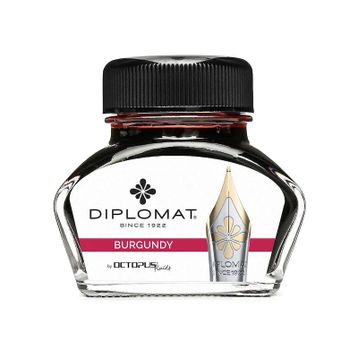 Diplomat D41001007 30 ml Bordo Şişe Mürekkep