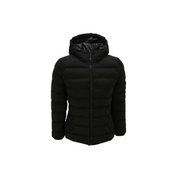 Discovery Expedition 5003039928 Siyah Kadın Kapüşonlu Basic Kapitone Mont